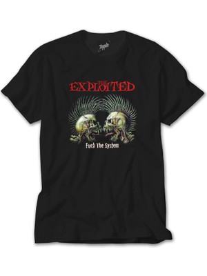 Crows Gate The Exploited Siyah Tişört