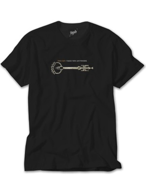 Crows Gate Locke Key This Key Anywhere Siyah Tişört