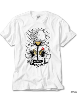 Crows Gate Ufc Khabib Nurmagomedov Cartoon Beyaz Tişört