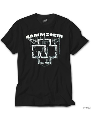 Crows Gate Rammstein Chain Logo Siyah Tişört