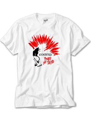 Crows Gate The Exploited Not Dead Punks Beyaz Tişört