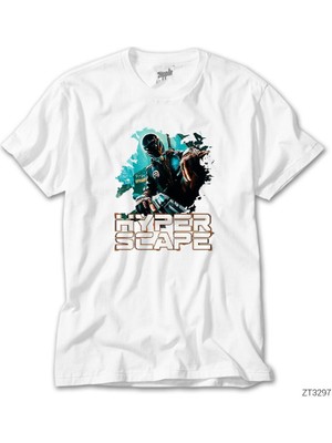 Crows Gate Hyper Scape Splash Beyaz Tişört