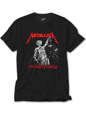 Crows Gate Metallica And Justice For All Siyah Tişört