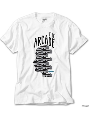 Crows Gate Arcade Fire Music Prize Beyaz Tişört