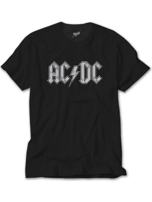 Crows Gate Ac Dc Logo Classic Siyah Tişört