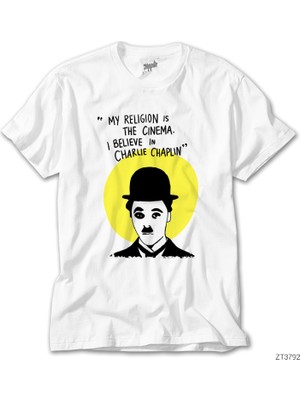 Crows Gate Charlie Chaplin Beyaz Tişört