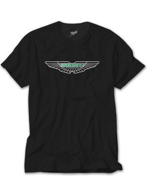 Crows Gate Aston Martin Logo 2 Siyah Tişört