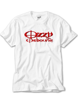 Crows Gate Ozzy Osbounre Blood Beyaz Tişört