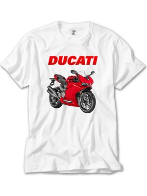 Crows Gate Ducati 959 Beyaz Tişört