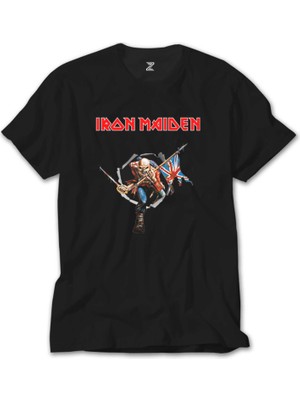 Crows Gate Iron Maiden Trooper Siyah Tişört
