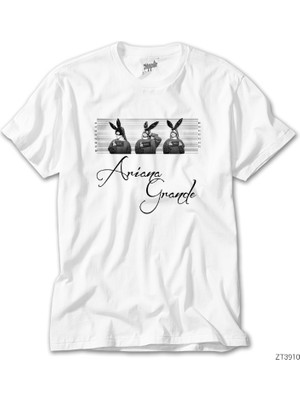 Crows Gate Ariana Grande Questioning Beyaz Tişört