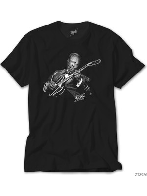 Crows Gate B B King Guitar Solo Siyah Tişört