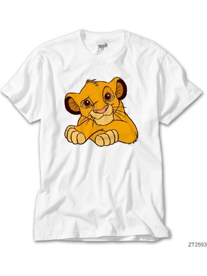 Crows Gate Aslan Kral Minik Simba Beyaz Tişört