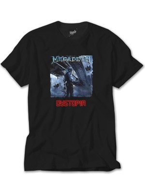Crows Gate Megadeth Dystopia Siyah Tişört
