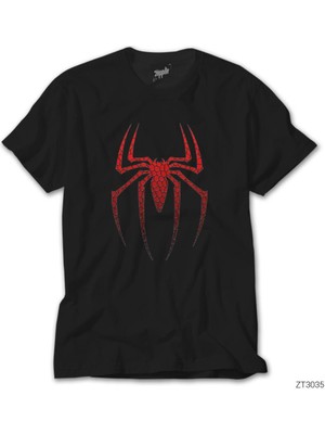 Crows Gate Spiderman Suit Siyah Tişört