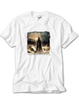 Crows Gate Black Veil Brides Wretched & Divine The Story Of The Wild Ones Beyaz Tişört