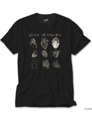 Crows Gate Alice In Chains Heart Attack Siyah Tişört