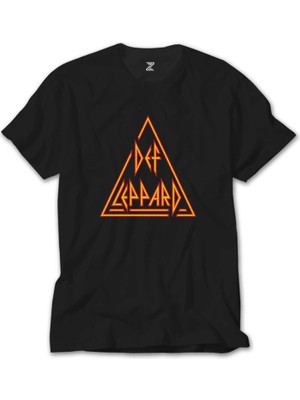 Crows Gate Def Leppard Logo 2 Siyah Tişört