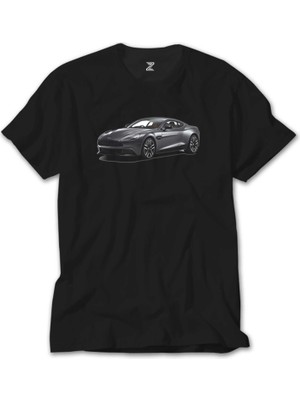 Crows Gate Aston Martin Vanquish Siyah Tişört