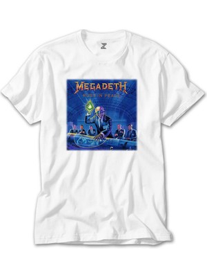 Crows Gate Megadeth Rust In Peace Beyaz Tişört
