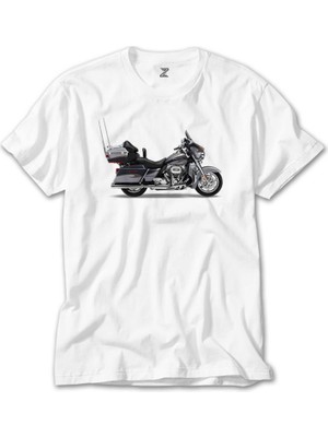 Crows Gate Harley Davidson Cvo Beyaz Tişört