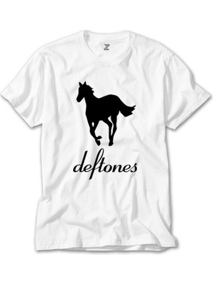 Crows Gate Deftones Pony Beyaz Tişört