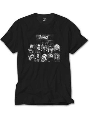 Crows Gate Slipknot Group Member Siyah Tişört