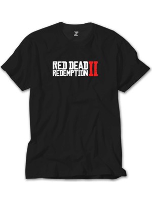 Crows Gate Red Dead Redemption 2 Text Siyah Tişört