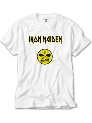 Crows Gate Iron Maiden Face Beyaz Tişört