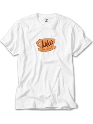 Crows Gate Glimore Girls Luke's Beyaz T-Shirt