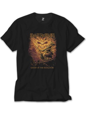 Crows Gate Iron Maiden Ghost Of The Navigator Siyah T-Shirt