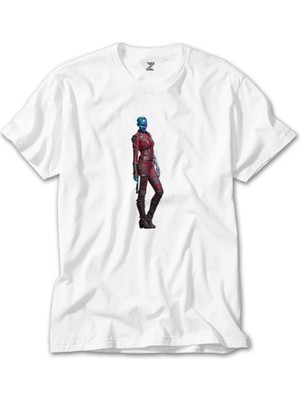 Crows Gate Galaksinin Koruyucuları Nebula Beyaz T-Shirt