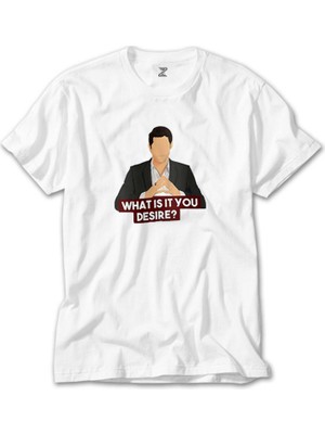 Crows Gate Lucifer What Is Your Desire Beyaz T-Shirt