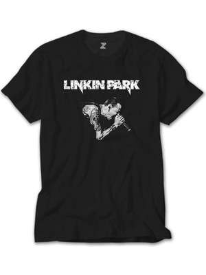 Crows Gate Linkin Park Chester Konser Siyah T-Shirt