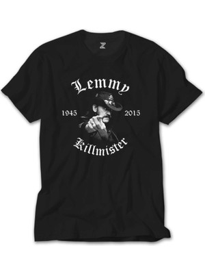 Crows Gate Motörhead Lemmy Kilmister 1945 2015 Siyah T-Shirt