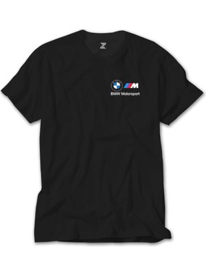 Crows Gate Bmw Logo M Power Motorsport 2 Siyah T-Shirt
