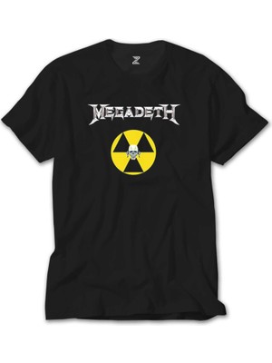 Crows Gate Megadeth Nuclear Radioactive Siyah T-Shirt