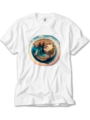 Crows Gate Planet Beyaz T-Shirt