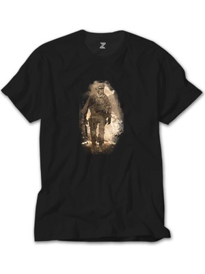 Crows Gate Call Of Duty Soldier Siyah T-Shirt