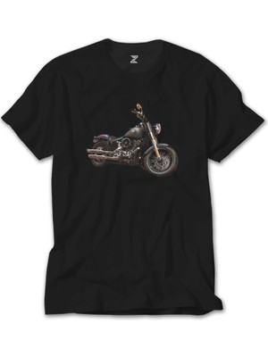 Crows Gate Harley Davidson Street Siyah T-Shirt