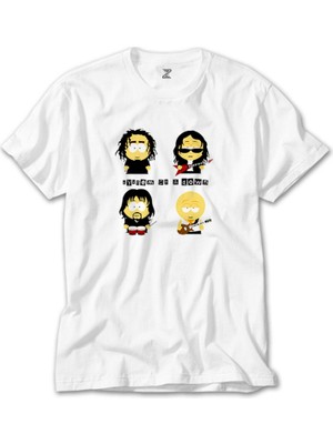 Crows Gate System Of A Down Cartoon Beyaz T-Shirt