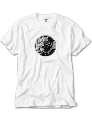 Crows Gate Marvel Black Panter Circle Beyaz T-Shirt