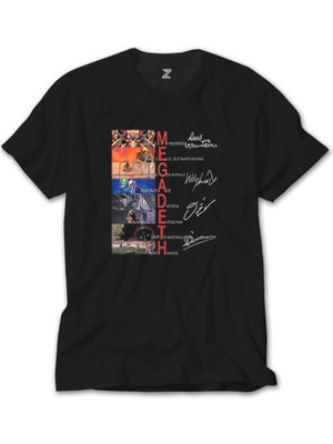 Crows Gate Megadeth Albums Cover Siyah T-Shirt