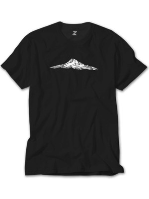 Crows Gate Single Mountain View Siyah T-Shirt