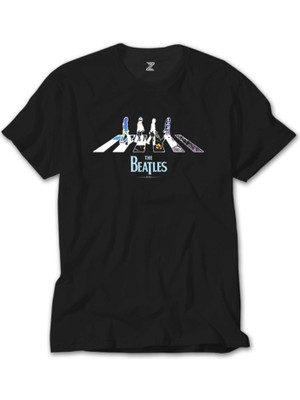 Crows Gate The Beatles Abbey Road Siyah T-Shirt
