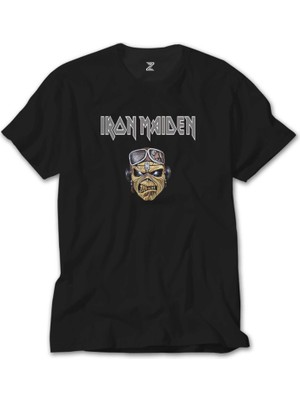 Crows Gate Iron Maiden Zombie Face Siyah T-Shirt