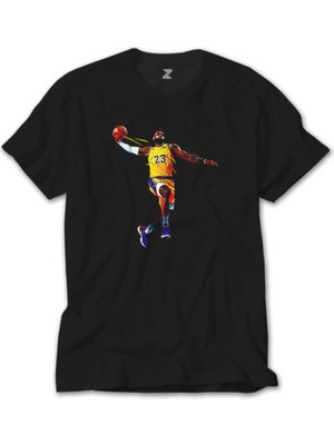 Crows Gate Lebron James Color Siyah T-Shirt