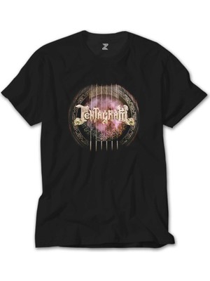 Crows Gate Pentagram Akustik Siyah T-Shirt