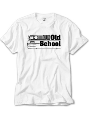 Crows Gate Bmw Old School E30 Beyaz T-Shirt