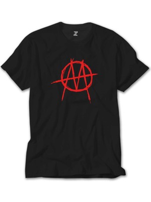 Crows Gate Marilyn Manson Ministry Red Logo Siyah T-Shirt
